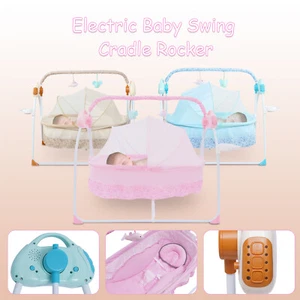 Berceau électrique pour bébé à balançoire électrique pour enfants de nouveau-nés 3-Color