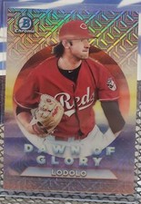 Nick Lodolo 2020 Bowman Chrome Mega Box Dawn Of Glory Mojo Refractor /25