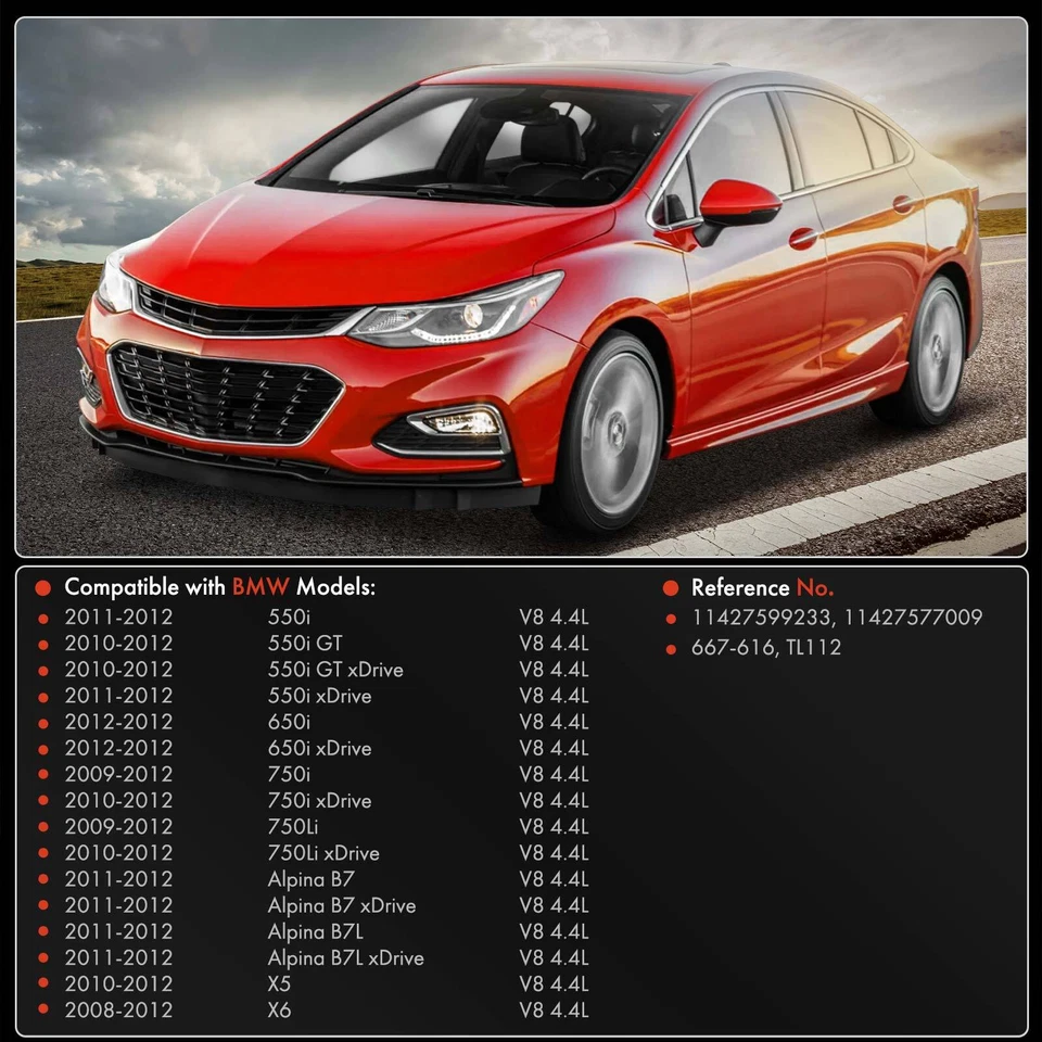 Línea de aceite turbocompresor para BMW X5 2010-2012 550i 2011-2012 550i GT xDrive V8 4,4 L Foto 2 de 4