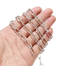 2meters Silver Stainless Steel 7mm Cable Chain Large Link Chains