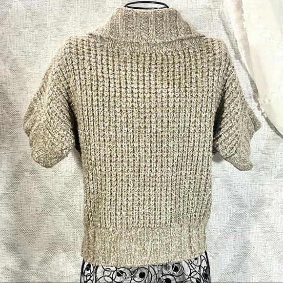 Kenneth Cole желтовато-коричневый трикотаж рубашка рукав на пуговицах кардиган размер XS - Изображение 4 из 4