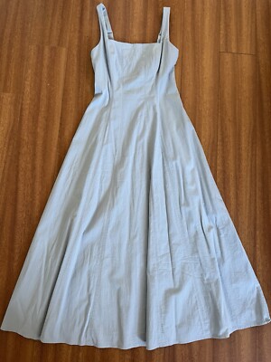 Abercrombie Fitch The A&F Mila Fit Flare Stretch Midi Dress