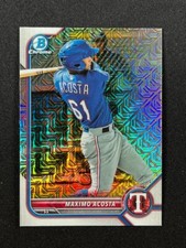 2022 Bowman Chrome Mega Box Maximo Acosta BCP-11 Refractor SP Texas Rangers