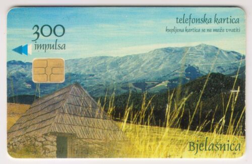 Carte téléphonique 1998 Bosnie - JP PTT Mountain Bjelasnica (045) - Photo 1/2