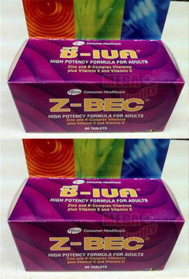 Beサプリセット 2 x Z-BEC Multivitamins and Multimineral HIGH POTENCY FORMULA FOR