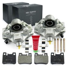 Bremssättel Bremszangen Bremsbeläge hinten für Mercedes-Benz 190 W201 mit ASR