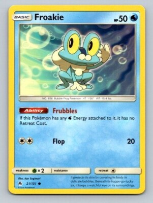 2018 Pokemon Card Forbidden Light Froakie 21/131 | eBay