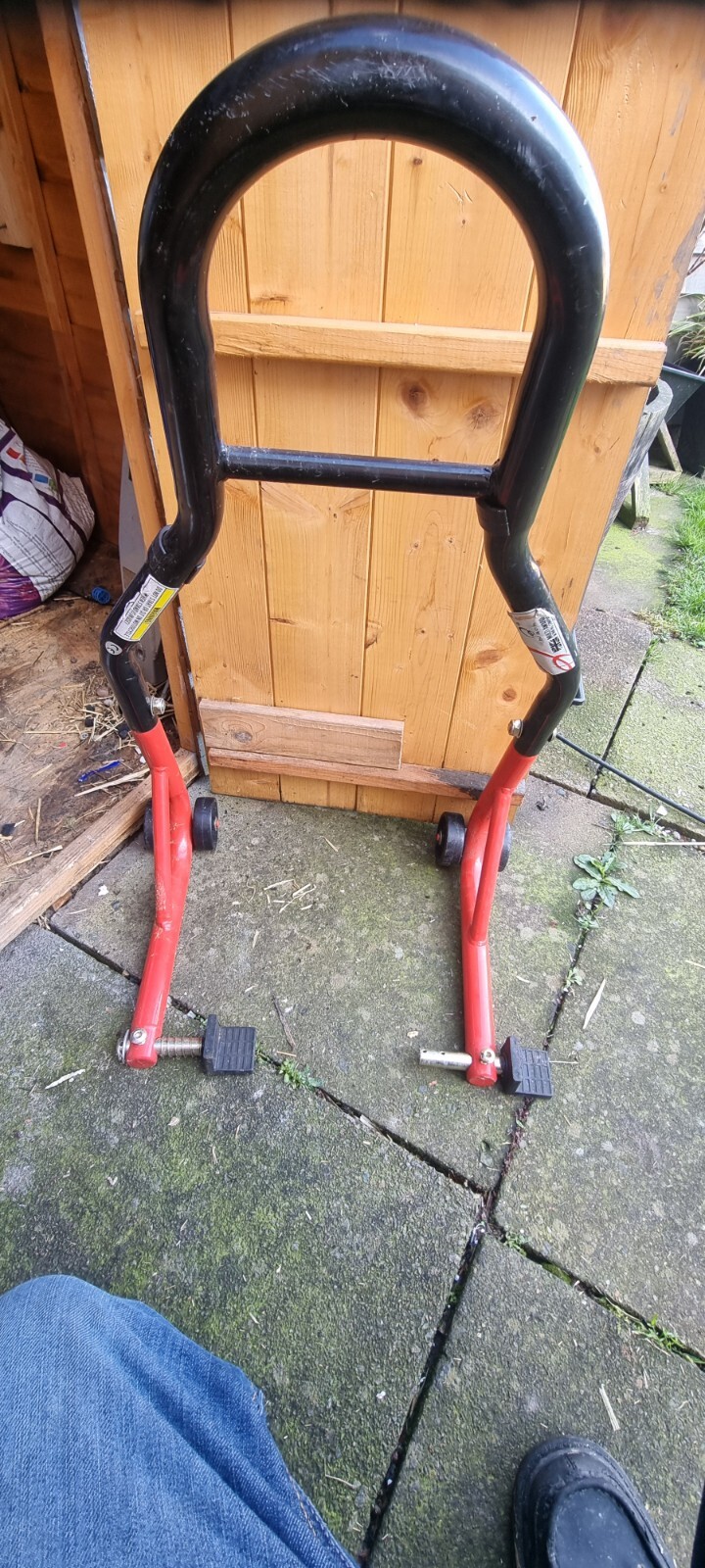 Motorcycle Paddock Stand Rear Wheel Motorbike Swing Arm Cup Adaptors eBay