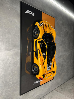 LEGO Art Wall Holder Frame 80x50 cm. for LEGO Technic McLaren P1