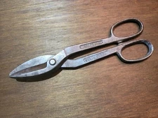 Vtg Wiss USA No. A-9 Metal Shears Tinner Snips 12" - Wiss Forged - Solid Steel -