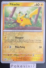 Carte Pokemon PIKACHU 025/165 REVERSE EV3.5 MEW 151 FR NEUF