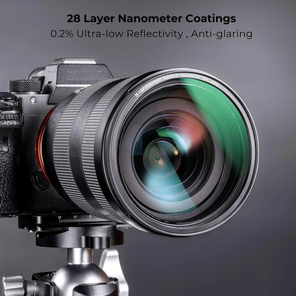 K&F Concept 77mm Magnetic Circular Polarizer Filter+Magnetic Ring NANO-X - Image 3 of 4