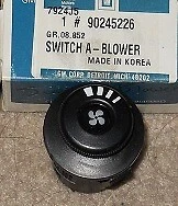 NOS 1989-93 Pontiac LeMans AC Heater Blower Motor Switch