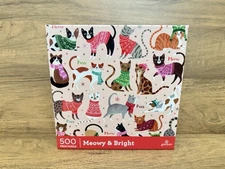 Galison Jigsaw Puzzle - Meowy & Bright - 500 Pieces