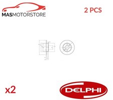 BREMSSCHEIBEN SATZ PAAR VORNE DELPHI BG2217 2PCS I FÜR DACIA LOGAN MCV,LOGAN