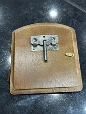 Antique Mantle Clock Back Door with Winding Key