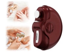 Electric Nail Clippers, 3 In 1 Polishing Trimmer For Baby Adult RED