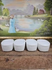 VTG Fire King Milk Glass Refrigerator Dishes Small Of 4, Small, READ DESCRIPTION