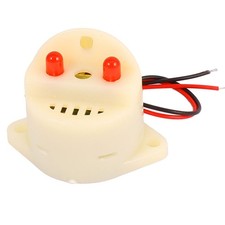 DC3-24V Industrial Discontinuous Sound Electronic Alarm Buzzer 85dB White