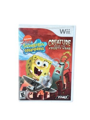 SpongeBob SquarePant Creature From Krusty Krab Nintendo Wii Game Nickelodeon VTG