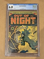 Out Of The Night #4 CGC(6.0) OW/W; Gold Age Demon v Witch cover; Pre-Code Horror