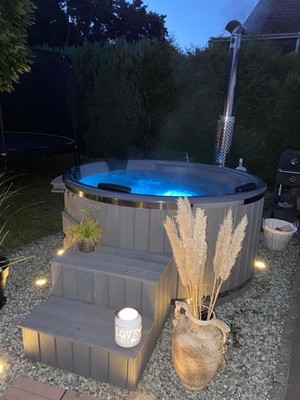 Hot Tub / Whirlpool / Jacuzzi 200 cm Dunkelgrau