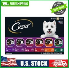 Cesar Classic Loaf In Sauce Wet Dog Food Variety Pack, 3.5 Oz Trays 36 Pack 