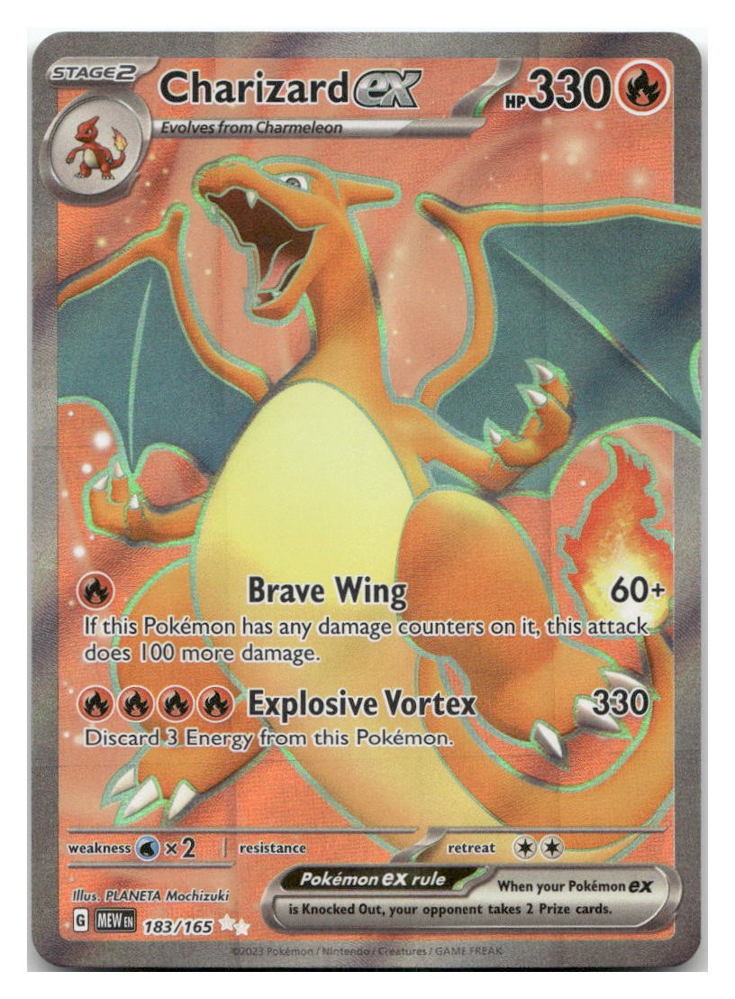 Charizard ex 183/165 151 Pokemon NM Ultra Rare