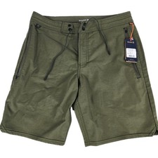 Roark Green Layover 2.0 Shorts Men s 30 Travel Adventure Lightweight Zip Pockets