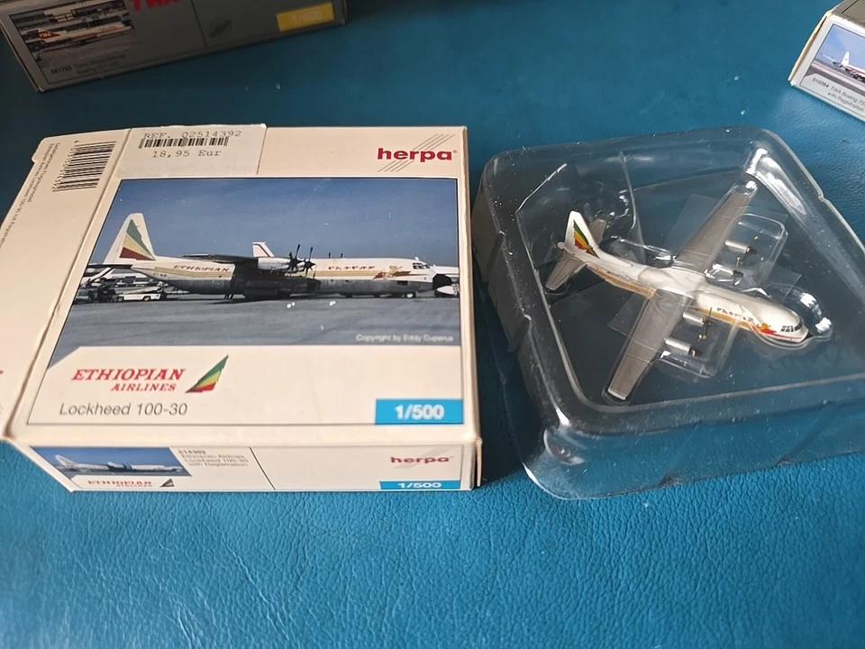 HERPA - miniaturmodelle - 1/500 - ETHIOPIAN Airlines - Lockheed 100-30 N. 514392 - Immagine 3 di 3