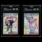 TAG GEM MINT 10 UMBREON EX 176 & ESPEON EX 175 BLACK STAR PROMO HOLO