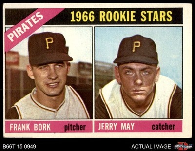1966 Topps #123 Jerry May / Frank Bork Pirates RCs RC 4 - VG/EX