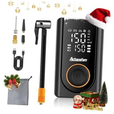 L9 Pro Tire Inflator Portable Air Compressor, 150PSI Cordless Bike Pump, 