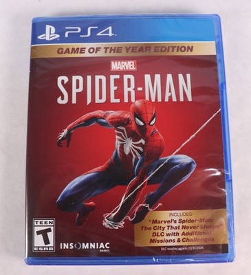Sony Playstation 4 PS4 Marvel Spider-Man Game of the Year Edition New