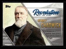 2019 Topps Revolution of the Game #REV-7 Henry Chadwick H226