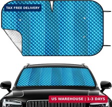 Windshield Sun Shade Car Sun Shade, Folding Car Shades for Front Windows, Blocks