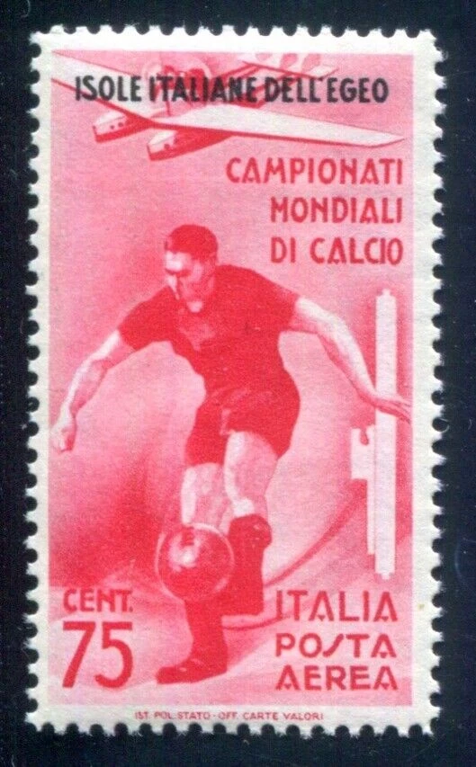 ÄGÄISCHE INSELN 1934 143 ** POSTFRISCH TADELLOS FUSSBALL WM (I3748 - Bild 1 von 2