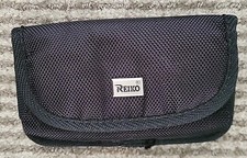 Reiko Horizontal Pouch with Card Holder Belt Clip BLACK Nylon