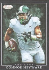 2022 SAGE Artistry Football Trading Card Canvas Parallel #41 Connor Heyward