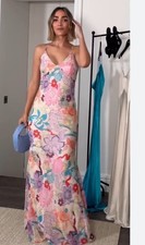 River dress maxi slip, party, evening occasion dress size 6 RTP 65£
