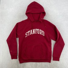 Discus Athletic Hoodie XL Red Stanford Vintage 90s USA Made Distressed Raglan