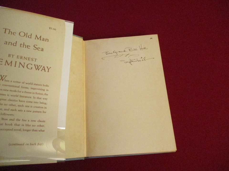 The Old Man and the Sea by Ernest Hemingway (1952) First Printing with ...