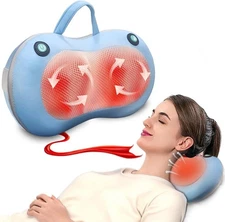 Xllent Shiatsu Neck & Back Massager with Heat – Deep Tissue Electric Pillow