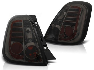 LED rear lights for Fiat 500 2007 2008 2009 2010 2011 VR-751 Tail Light Smoke