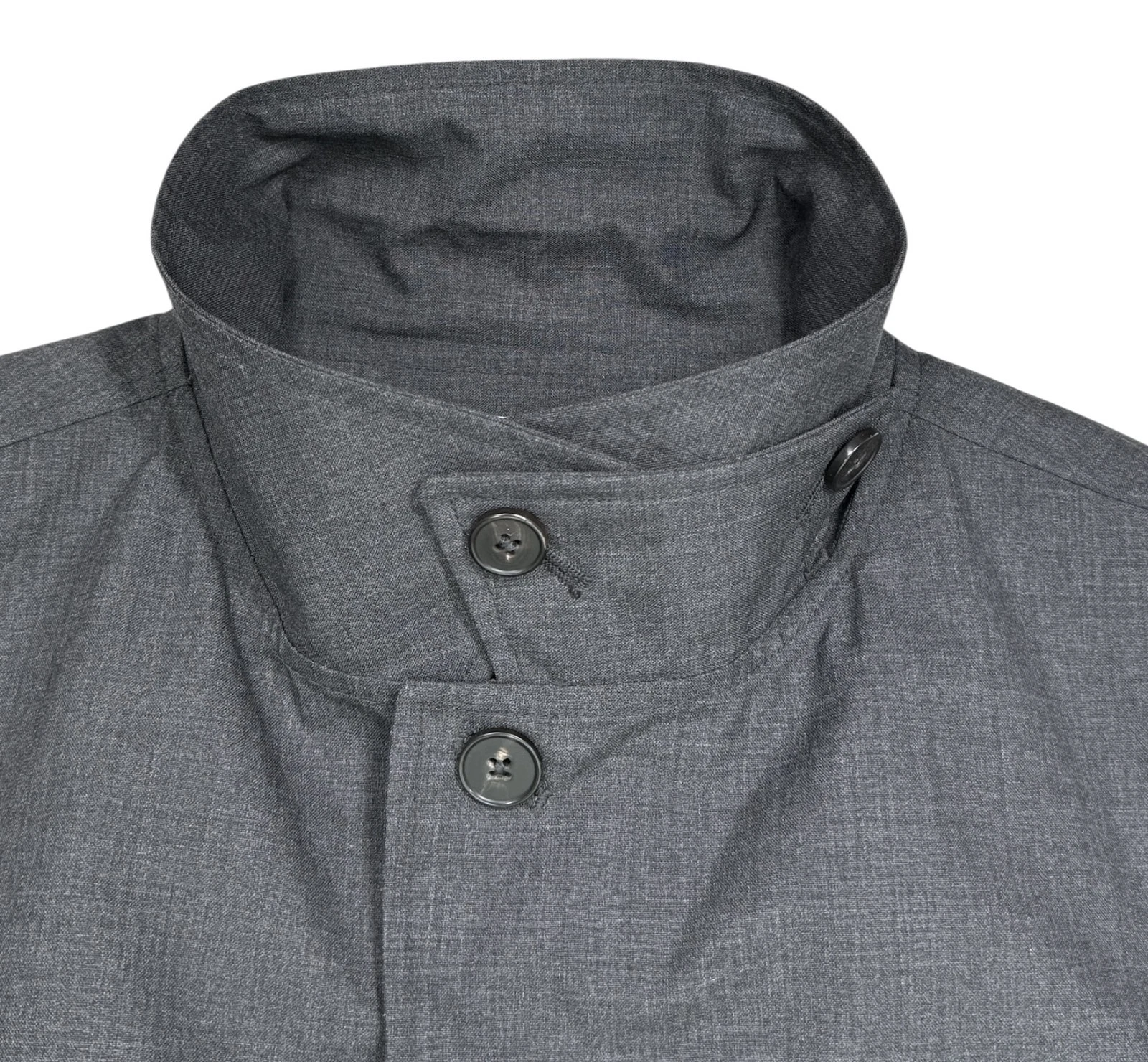 Officine Generale Men's Charcoal Jacket 4 Utility Pockets Tech Water Resist sz M - product detail image 4
