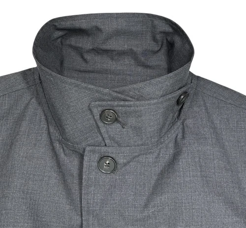 Officine Generale Men's Charcoal Jacket 4 Utility Pockets Tech Water Resist sz M image 4