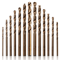 Metallbohrer Set Hss Cobalt 13Tlg, Spiralbohrer Set FüR Stahl, Edelstahl, Eisen,