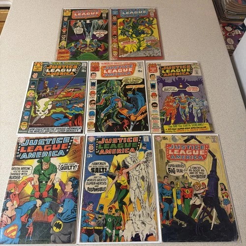 Justice League If America Vintage Silver Age Lot Of 8 DC Comics