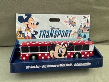 Disney Parks Transport Minnie Mouse Diecast Bus Model NEW