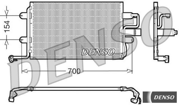 Denso DCN32017 Kondensator FüR Klimaanlage Kondensator Klimaanlage-image
